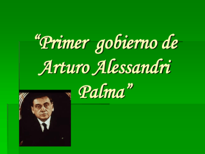 Primer gobierno de Arturo Alessandri Palma