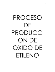 Proceso de producción de óxido de etileno