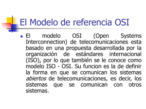 El Modelo de referencia OSI