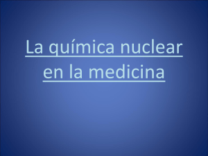 Química nuclear en la medicina