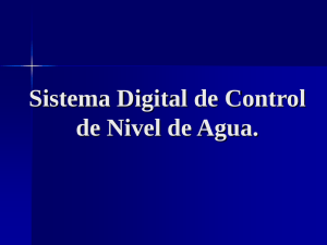 Sistema Digital de Control del Nivel de Agua