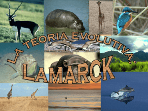 Teoría evolutiva de Lamarck
