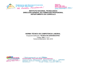 NORMA TÉCNICA DE COMPETENCIA LABORAL ( NTCL )