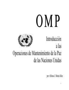 Introducción a las Operaciones de Mantenimiento de la Paz de las