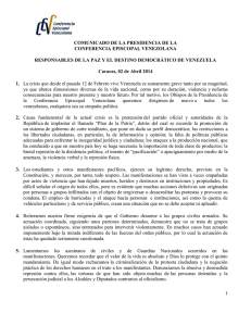 comunicado 2 abril 2014 - salvatorianos venezuela