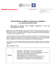 Boletín de prensa GM de México