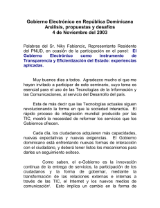 Gobierno Electrónico en República Dominicana