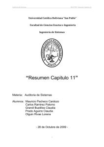 Universidad Católica Boliviana “San Pablo” Facultad de Ciencias Exactas e Ingeniería