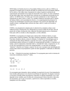 Índice de Satisfacción de Las Necesidades Hídricas de los cultivos