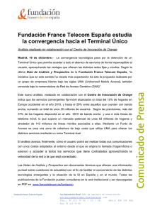 Fundación France Telecom España estudia la convergencia hacia
