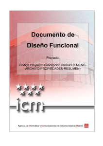 Documento de Diseño Funcional