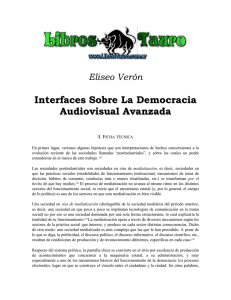 Eliseo Verón Interfaces Sobre La Democracia Audiovisual