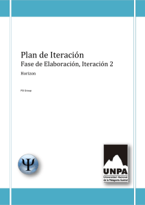 Ejemplo Plan de Iteracion - Carreras de Sistemas - UARG