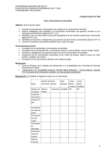 Ejercicio Nº 3: A continuación se detallan distintas operaciones