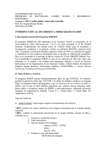 Introducción a IDRISI - Unidad Docente de Geografía