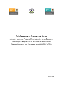 Guía Operativa de Contraloría Social.