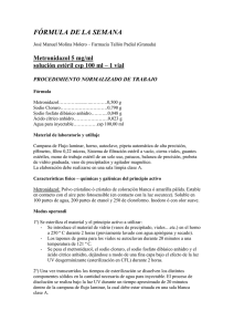 Metronidazol 5 mg/ml solución estéril csp 100 ml