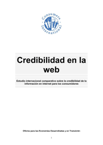 Credibilidad en la Red - Consumers International