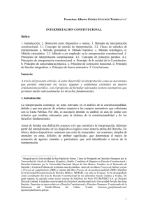 interpretación constitucional - Universidad Privada San Juan Bautista
