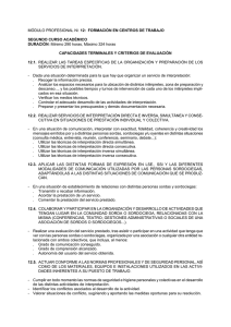 MÓDULO PROFESIONAL N   12: FORMACIÓN EN CENTROS DE