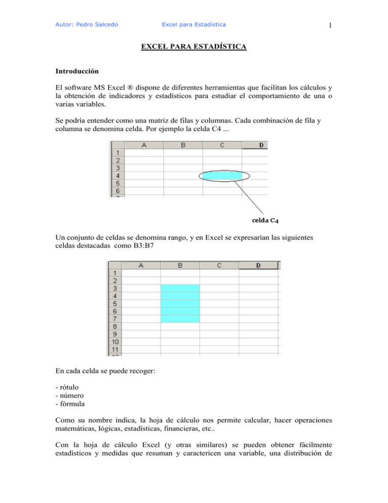 Tutorial B Sico De Excel En Estad Stica Hot Sex Picture