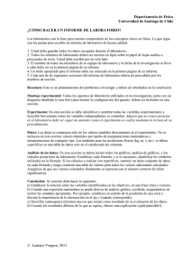 formato de informe de laboratorio