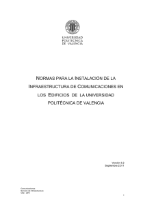 Pliego de comunicaciones - Universidad Politécnica de Valencia