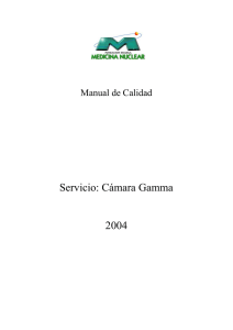 Manual de Calidad de Servicio de Cámara Gamma autor FUESMEN