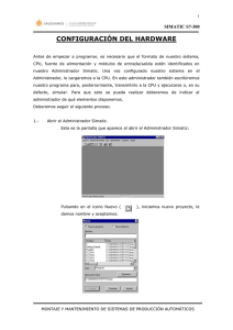 CONFIGURACIÓN DEL HARDWARE