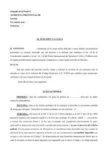 modelo de solicitud de revisión de sentencia.