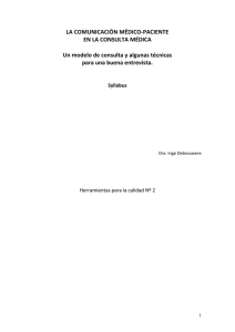 La comunicación médico-paciente en la consulta