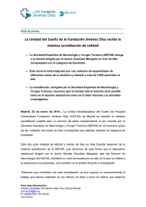 nota de prensa347 KB - Fundación Jiménez Díaz