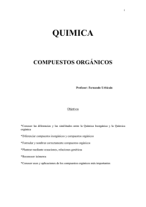 QUIMICA  COMPUESTOS ORGÁNICOS
