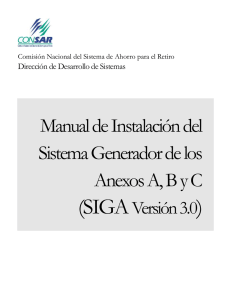 (SIGA ) Manual de Instalación del Sistema Generador de los