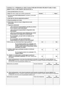 Cuestionario pacientes RP - Asociación de Afectados de Retinosis