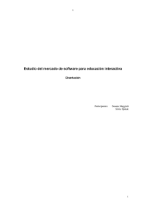 Estudio del mercado de software para educación interactiva