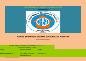 PLAN DE ESTUDIOS DE ECONOMIA Y POLITICA - IE CASD