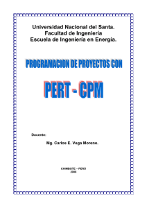 Programación de Proyectos con PERT-CPM