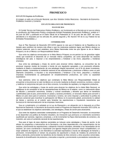 Reforma: Estatuto Orgánico de ProMéxico. DOF 06-06-2014