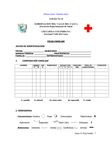 FICHA FAMILIAR - DISASTER info DESASTRES