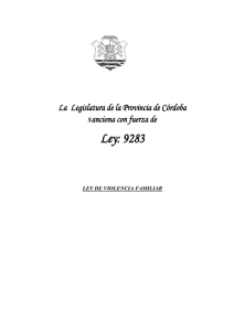 Ley 9283 - Violencia Familiar (Archivo MS Word)