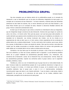 Problemática grupal - Escuela Pichón Rivere
