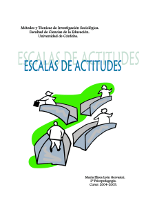 LAS ESCALAS DE ACTITUDES