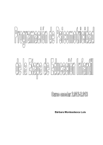 programación psicomotricidad 2012-2013