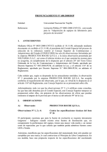 PRONUNCIAMIENTO N° 480-2008/DOP  Entidad: Universidad Nacional de Trujillo