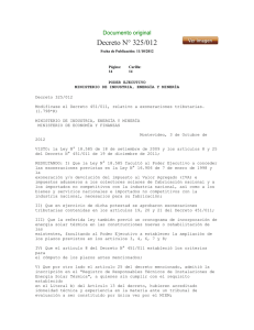 Decreto N° 325/012 Documento original