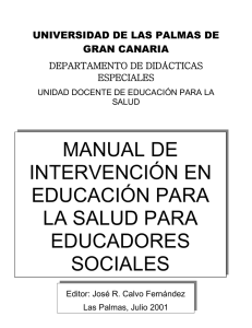 Manual para Educadores Sociales - profesores del Departamento