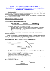 FARMA 3 Bases metodológicas del ENSAYO CLÍNICO II.