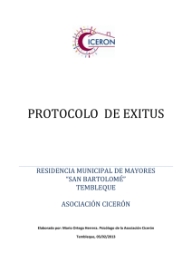 Protocolo de éxitus - Asociación Cicerón