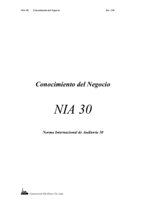 NIA: Sección 310: CONOCIMIENTO DEL NEGOCIO